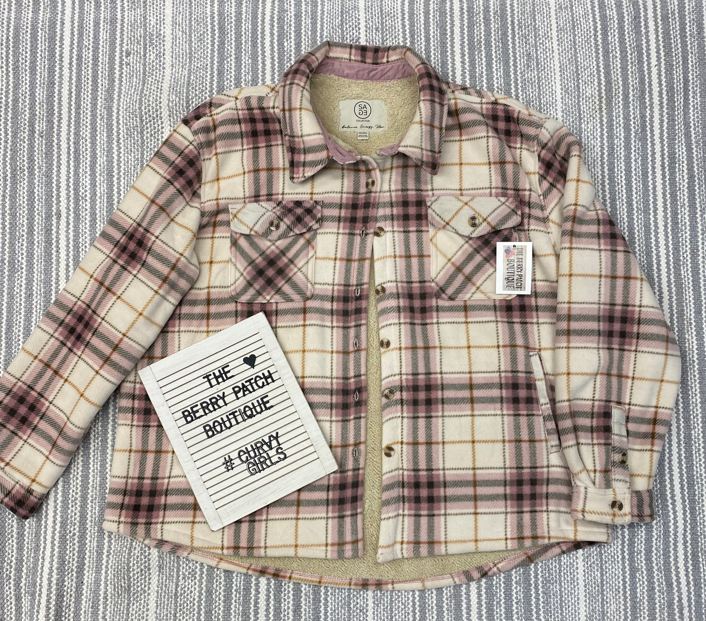 Rose Pink Fleece Shacket