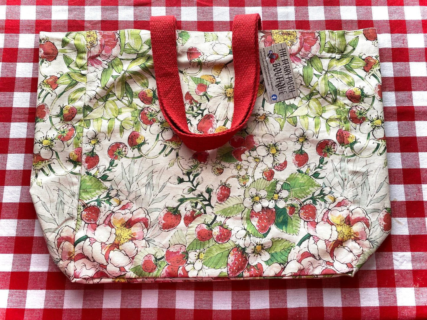 Red Strawberry Tote