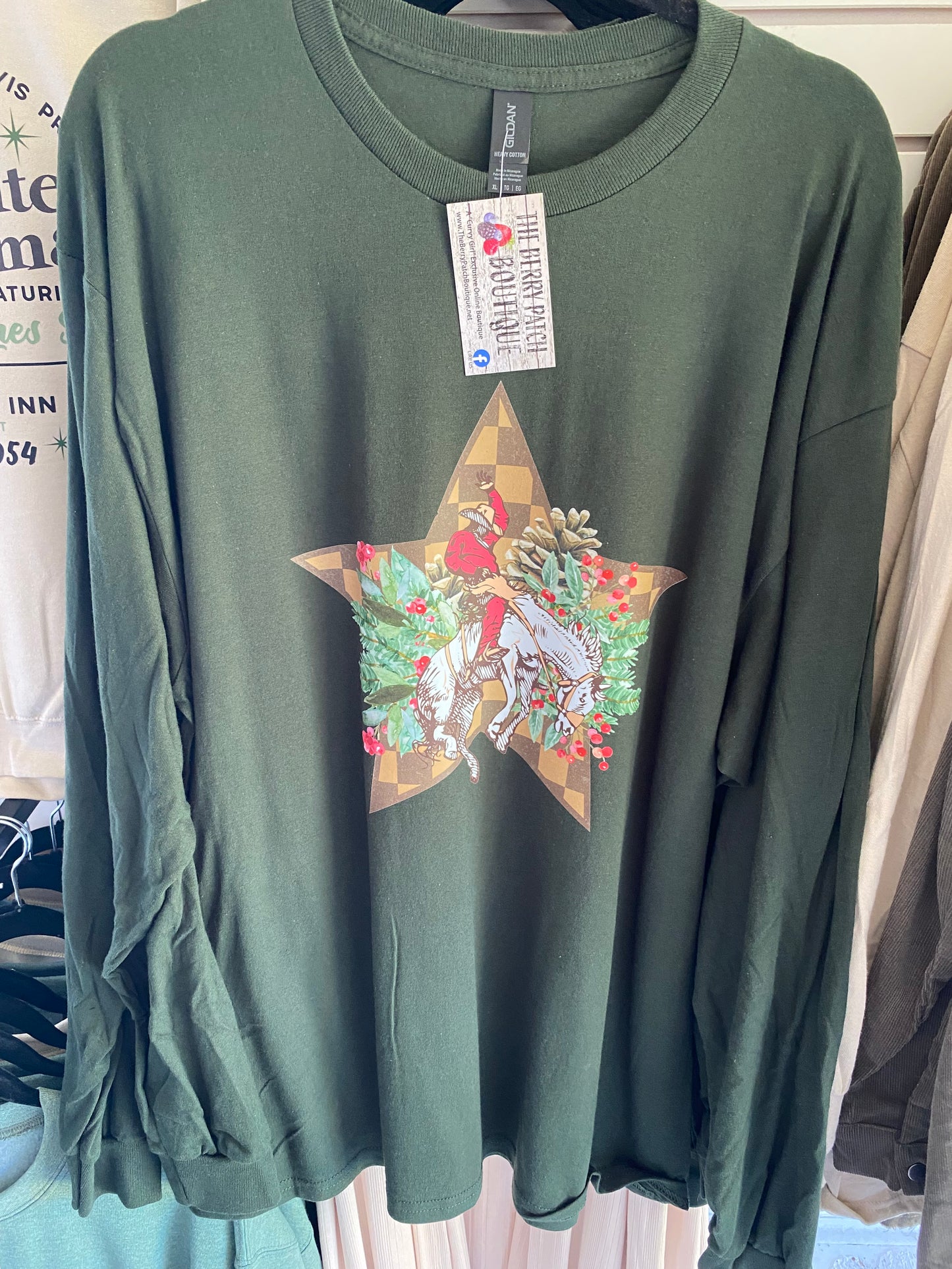 Bronc Rider Long Sleeve Tahirt