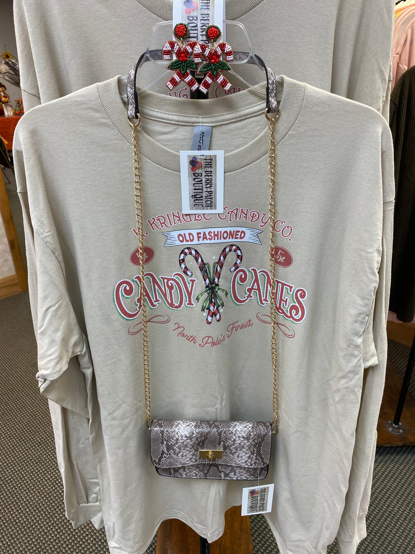 Candy Cane Long sleeve Tshirt