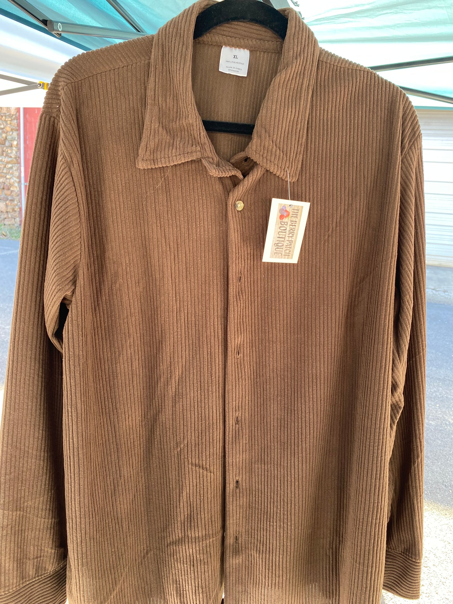 Brown Corduroy Shacket