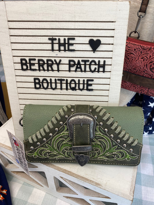Green Montana West Wallet