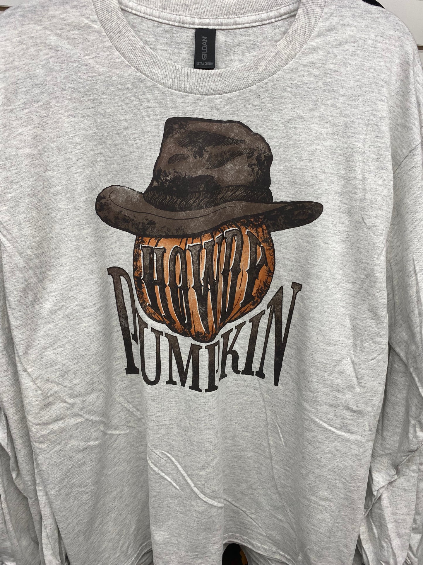 Howdy Pumpkin Long Sleeve Tshirt