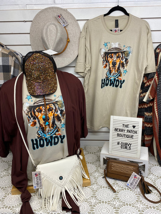 Howdy Doxie Tshirt