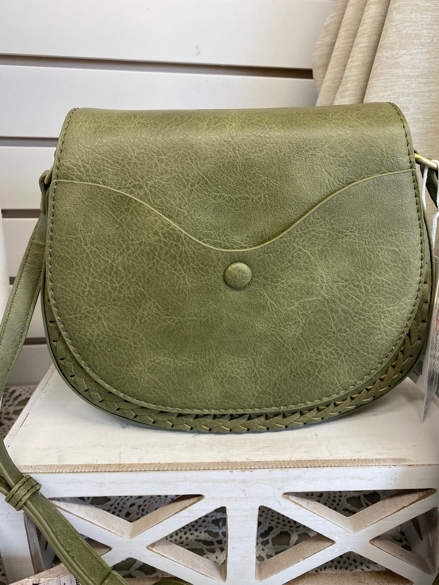 Green Saddlebag Purse