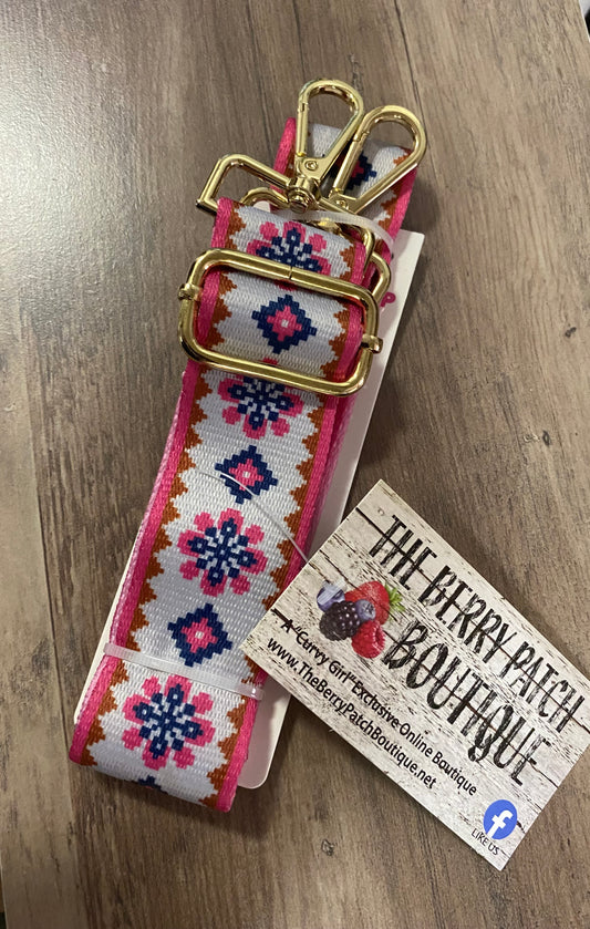 Pink Design Purse Strap
