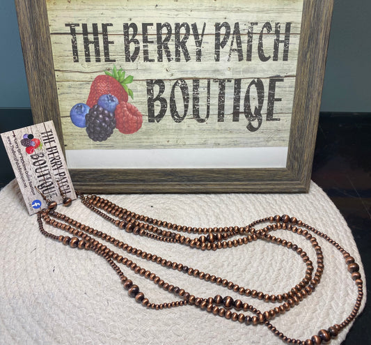 Copper Layered Necklace Set