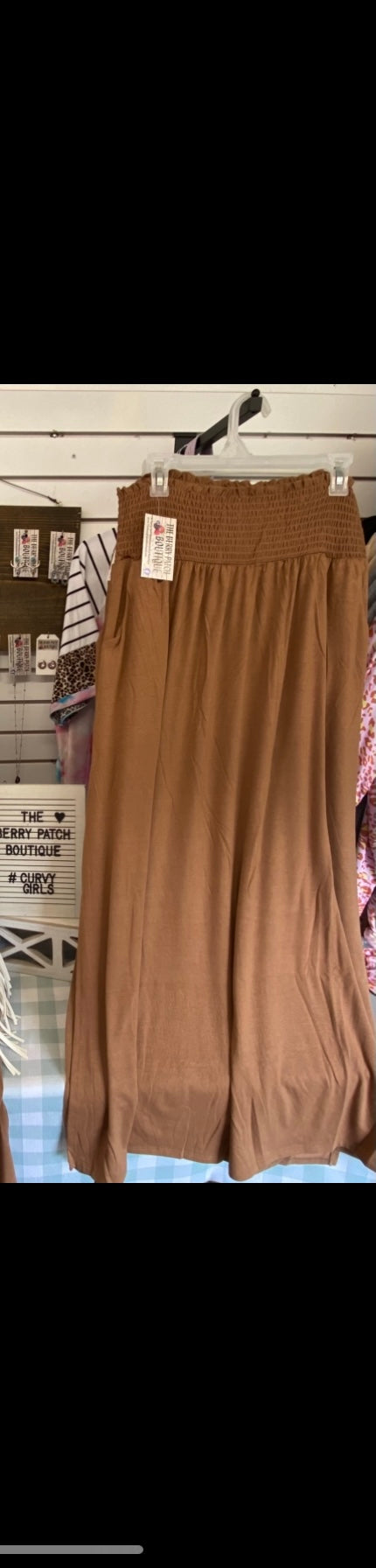 Tan Maxi Skirt