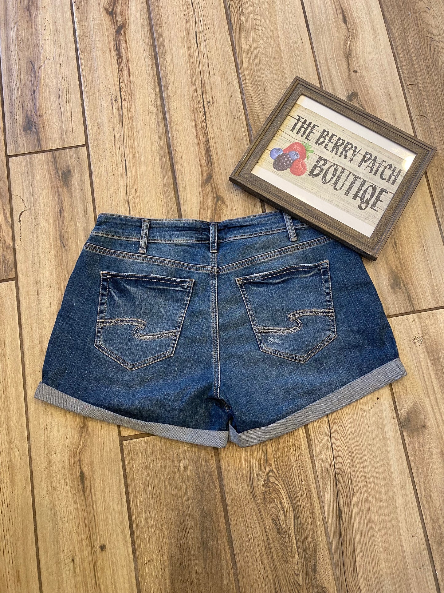 Silver Jean Shorts