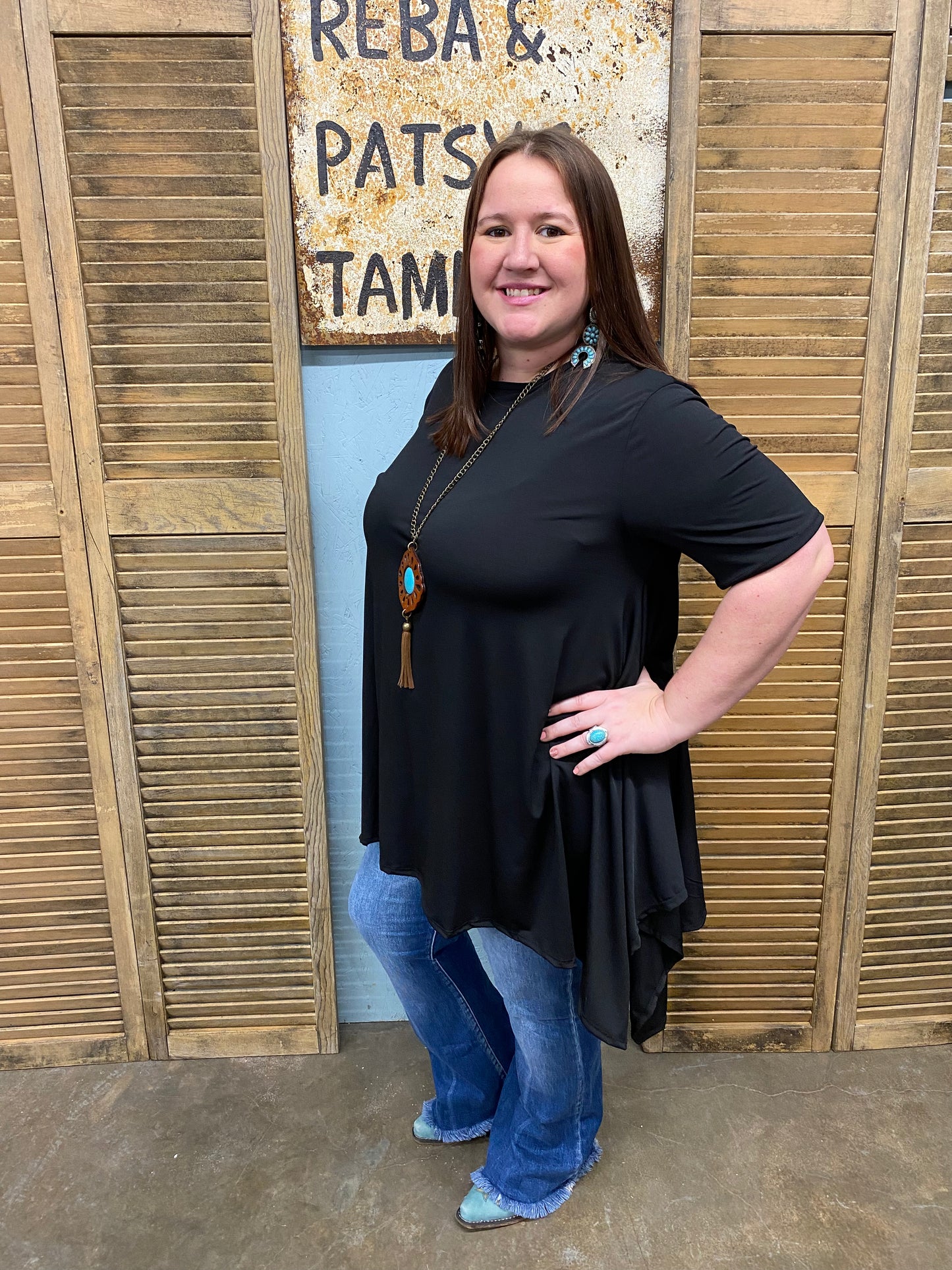 Black Hanky Tunic
