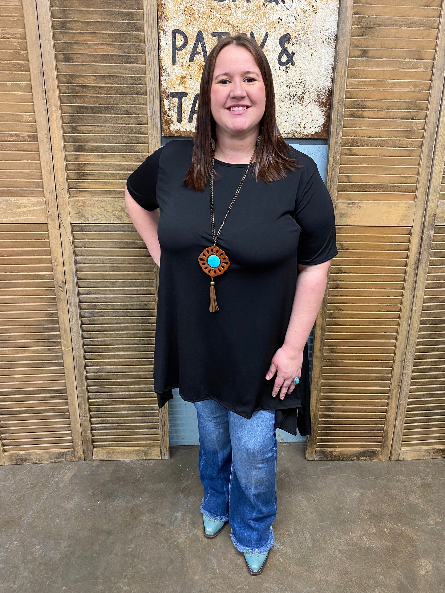 Black Hanky Tunic
