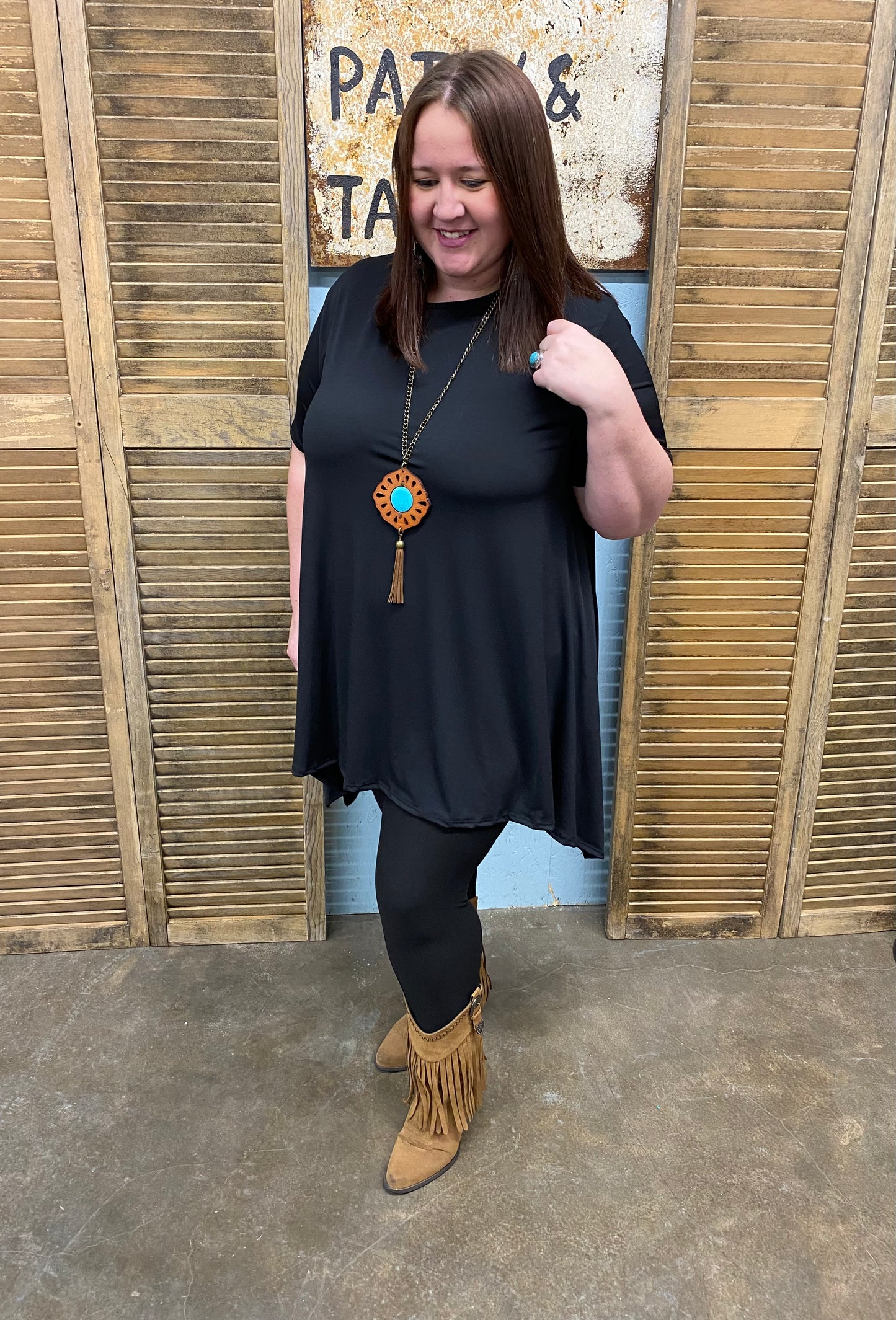 Black Hanky Tunic